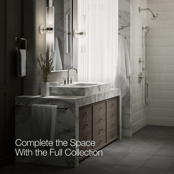 KOHLER K-14406-4 Purist Widespread bathroom sink faucet with Lever handles, 1.2 gpm