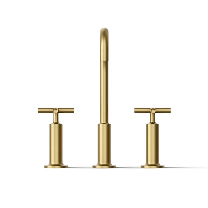 KOHLER Purist Widespread bathroom sink faucet with Cross handles, 1.2 gpm