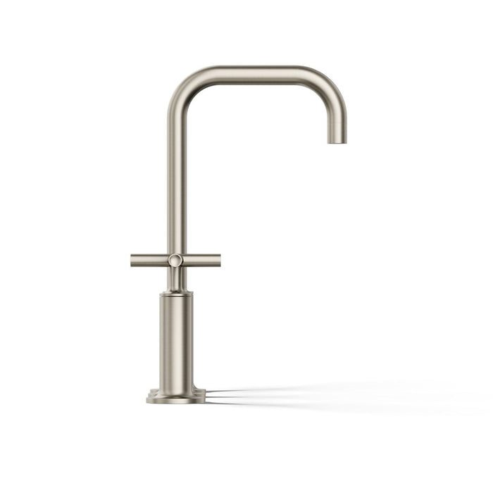 KOHLER K-14408-3 Purist Widespread bathroom sink faucet with Cross handles, 1.2 gpm, vibrant brushed nickel - view 5