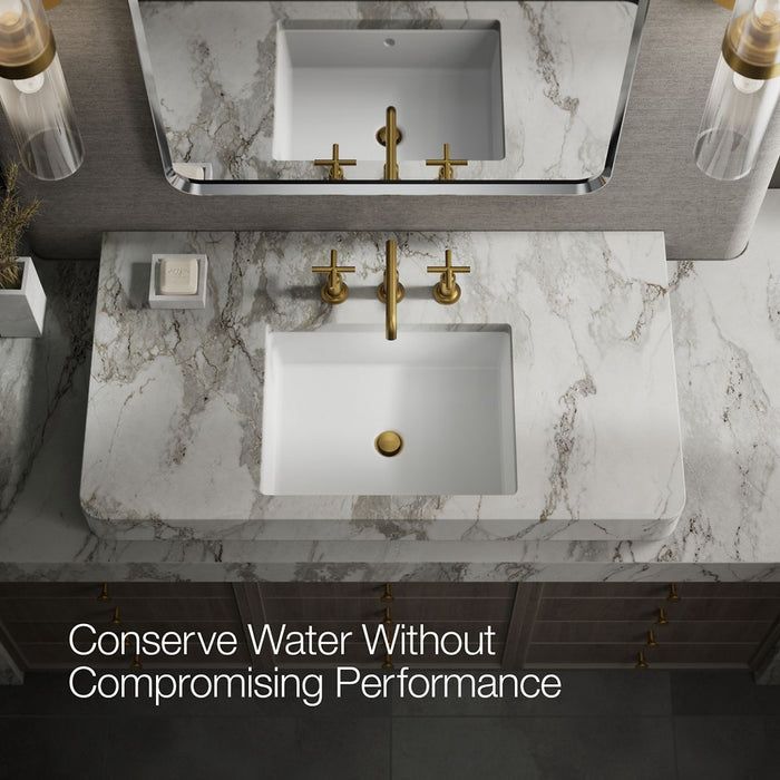 KOHLER Purist Widespread bathroom sink faucet with Cross handles, 1.2 gpm
