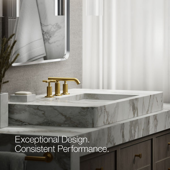 KOHLER Purist Widespread bathroom sink faucet with Cross handles, 1.2 gpm