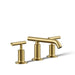 KOHLER Purist Widespread bathroom sink faucet with Lever handles, 1.2 gpm