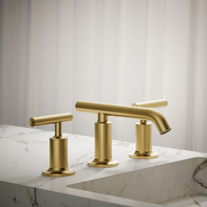 KOHLER Purist Widespread bathroom sink faucet with Lever handles, 1.2 gpm