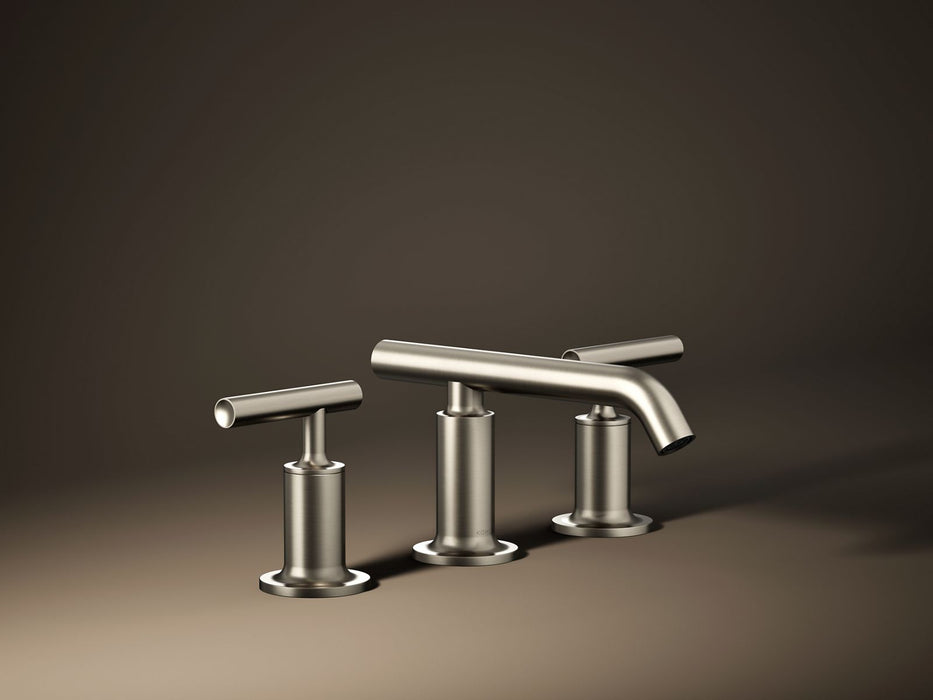 KOHLER K-14410-4 Purist Widespread bathroom sink faucet with Lever handles, 1.2 gpm, vibrant brushed nickel - view 4