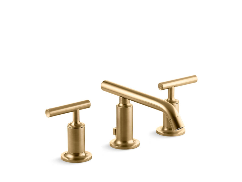 KOHLER K-14410-4 Purist Widespread bathroom sink faucet with Lever handles, 1.2 gpm
