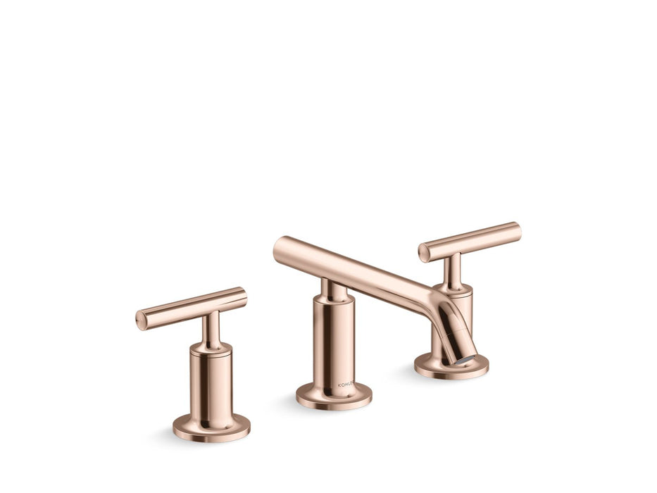 KOHLER K-14410-4 Purist Widespread bathroom sink faucet with Lever handles, 1.2 gpm