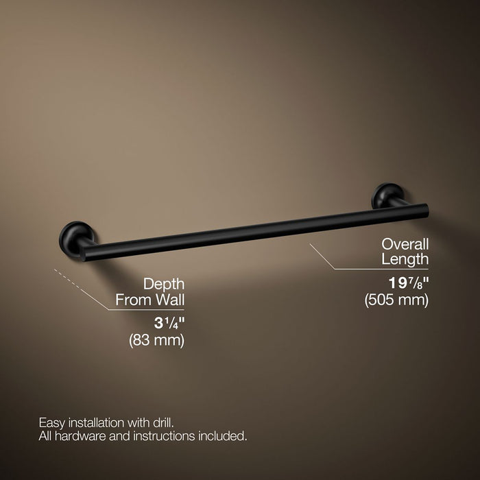 KOHLER K-14435 Purist 18" towel bar