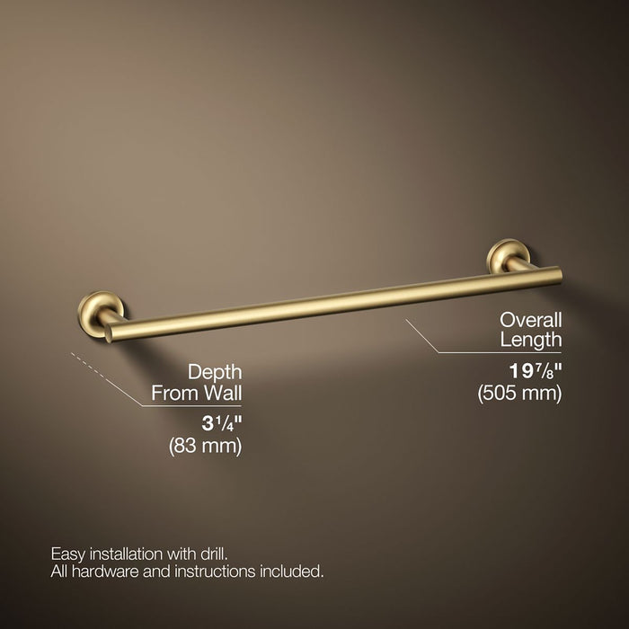 KOHLER Purist 18" towel bar