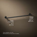 KOHLER Purist 24" towel bar