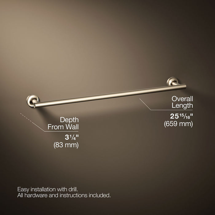 KOHLER K-14436 Purist 24" towel bar