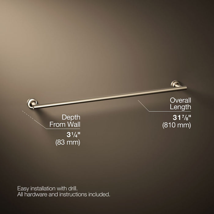 KOHLER K-14437 Purist 30" towel bar