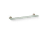 KOHLER K-14440 Purist Glass shelf, vibrant brushed nickel