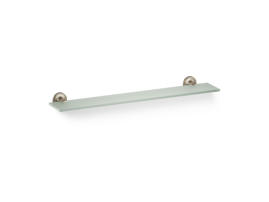 KOHLER K-14440 Purist Glass shelf, vibrant brushed nickel