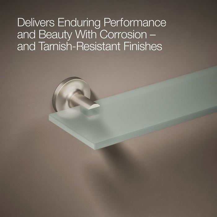 KOHLER K-14440 Purist Glass shelf, vibrant brushed nickel - view 5