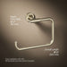 KOHLER Purist Towel ring