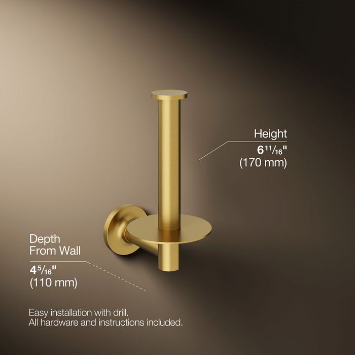 KOHLER Purist Vertical toilet paper holder