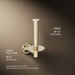 KOHLER Purist Vertical toilet paper holder