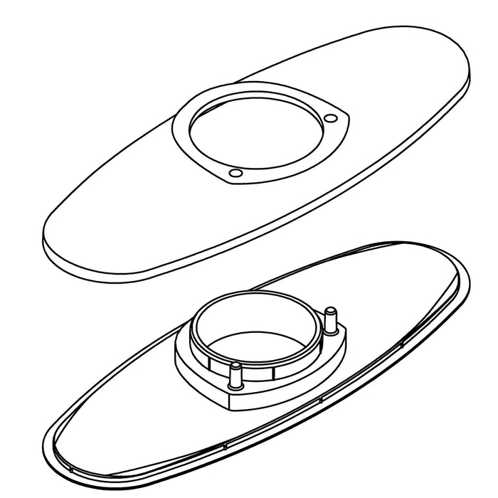 KOHLER K-1455678 Spout Base, Three Hole Service