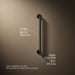 3/4 view of product with dimensions