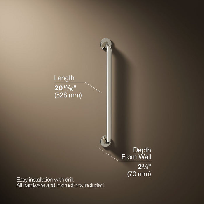 3/4 view of product with dimensions
