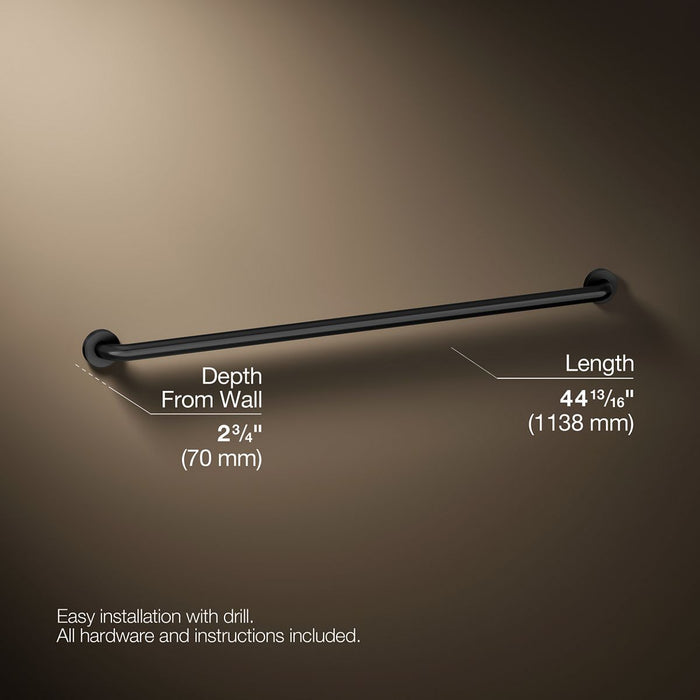 3/4 view of product with dimensions