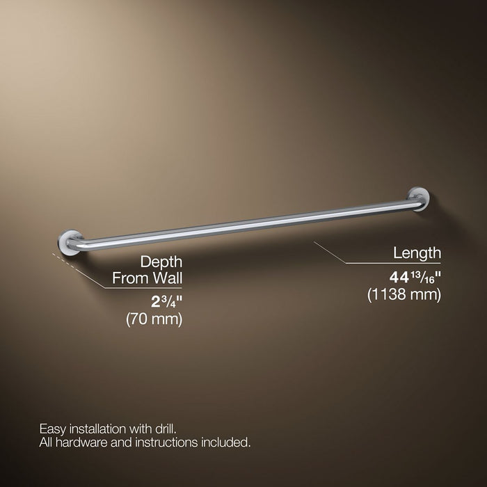 3/4 view of product with dimensions