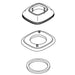 KOHLER K-1471121 Assembly, Single Hole Escutcheon