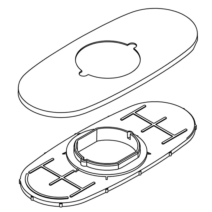 KOHLER K-1490323 Kit, Three Hole Escutcheon Service