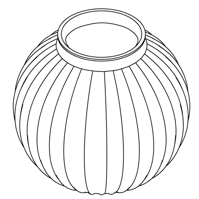 KOHLER K-1549021 Glass Shade, Clear Ribbed