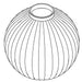 KOHLER K-1549023 Glass Shade, Mini Clear Ribbed