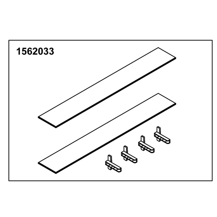 KOHLER K-1562033 Glass Shelf 25" Opp (2 Shelf 4 Holders)