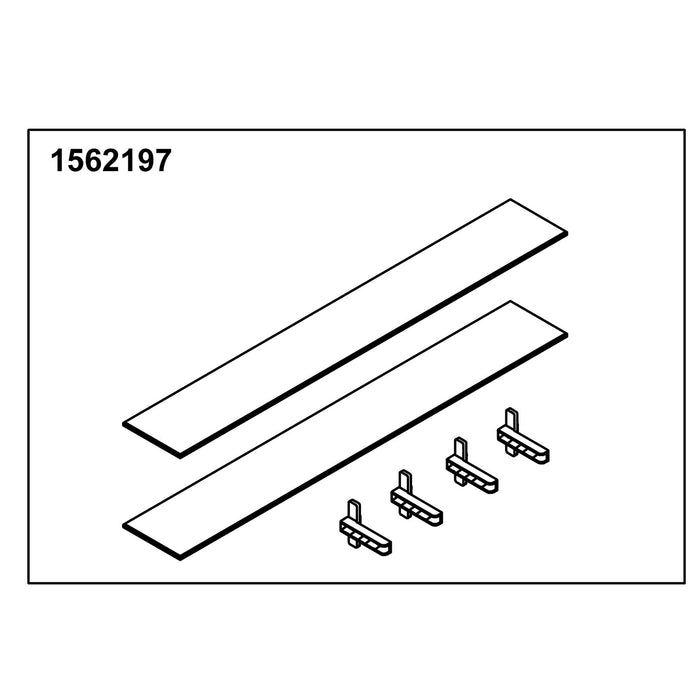 KOHLER K-1562197 Glass Shelf 25" Good (2 Shelf 4 Holders)
