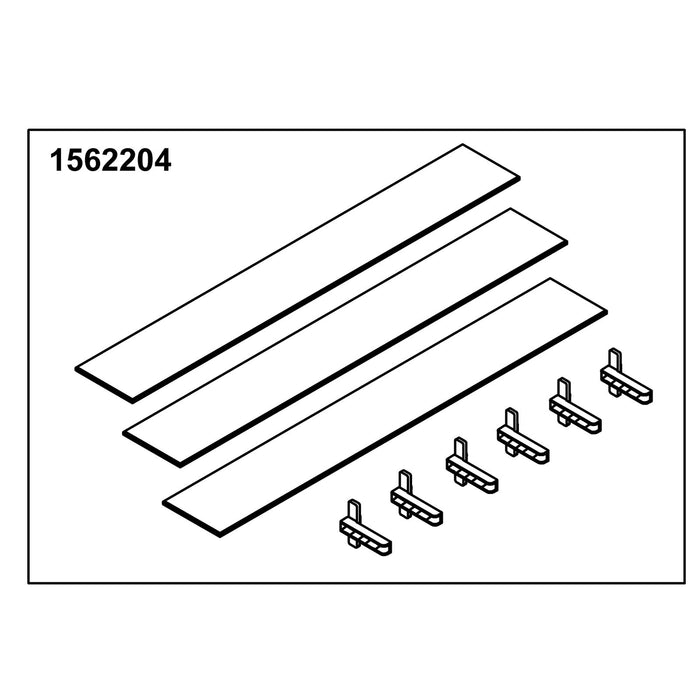 KOHLER K-1562204 Glass Shelf 25" Good (1 Shelf 6 Holders)