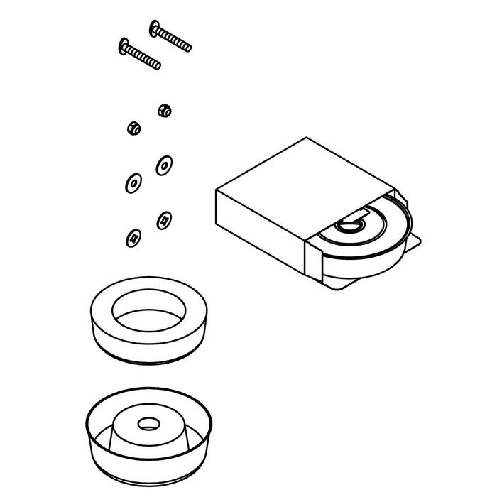KOHLER K-1564311 Jumbo Wax Ring/hardware Kit