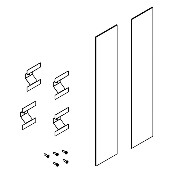 KOHLER K-1565248 RWS Bevel Aluminum Side Kit 26