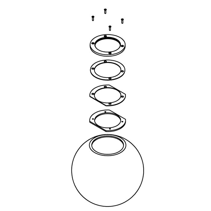 KOHLER K-1591624 Glass Sphere with Threaded Connector