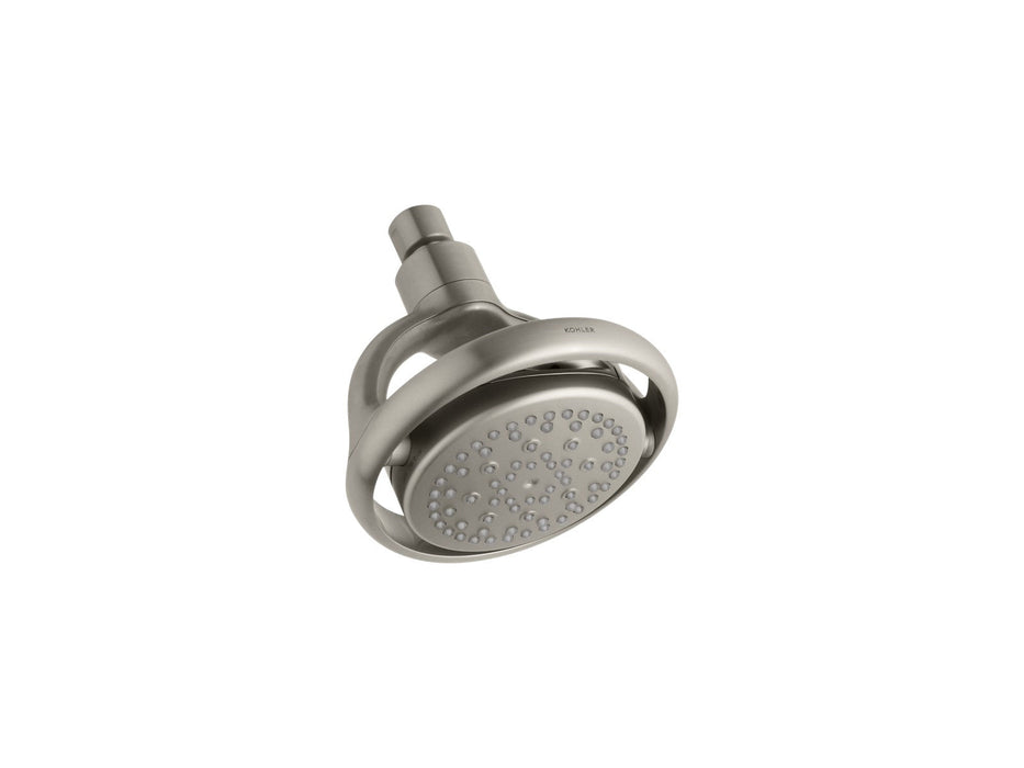 KOHLER K-15996 Flipside 2.5 gpm multifunction wall-mount showerhead, vibrant brushed nickel