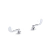 KOHLER Triton Wristblade lever handles for centerset base faucet