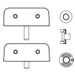 KOHLER K-1603835 Stay Close Hinge Kit