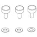 KOHLER K-1628528 Thumb Nuts M4 X 10MM Kit Qty. 3