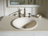 KOHLER Derring 17-3/4" round drop-in bathroom sink, no overflow