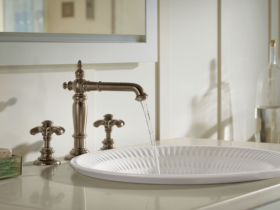 KOHLER Derring 17-3/4" round drop-in bathroom sink, no overflow