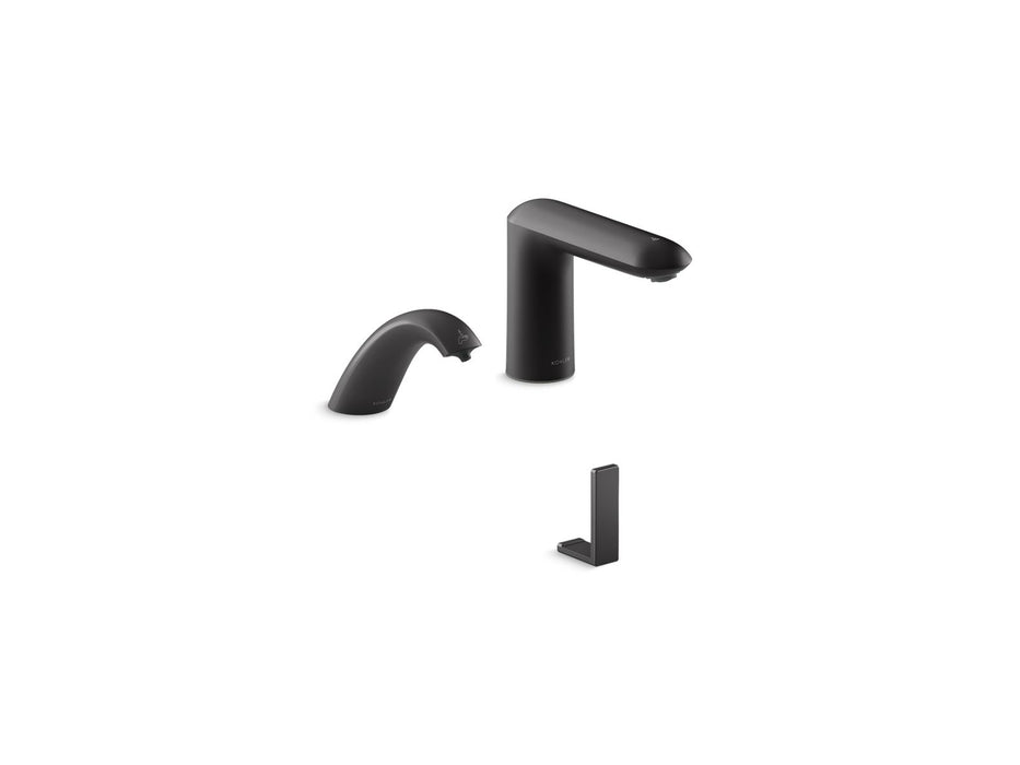 KOHLER K-181029-BK1 Kumin Touchless lavatory faucet and soap dispenser for Constellation lavatory system, 0.5 gpm