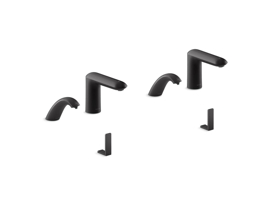 KOHLER K-181030-BK1 Kumin Touchless lavatory faucets and soap dispensers for Constellation lavatory system, 0.5 gpm