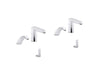 KOHLER K-181032-BK1 Kumin Curve Touchless lavatory faucets and soap dispensers for Constellation lavatory system, 0.5...