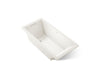 KOHLER K-1822-GH Underscore 66" x 32" drop-in Heated BubbleMassage air bath, biscuit