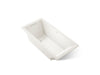 KOHLER K-1822-GHW Underscore 66" x 32" drop-in Heated BubbleMassage air bath with Bask heated surface, biscuit