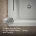 KOHLER K-1822-GHW Underscore 66" x 32" drop-in Heated BubbleMassage air bath with Bask heated surface, ice grey - view 5