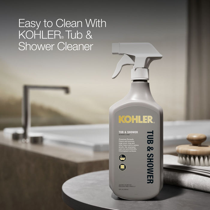 KOHLER K-1834-W1 Underscore 72" x 36" drop-in bath with Bask heated surface, white - view 4