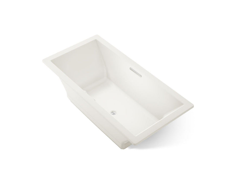 KOHLER K-1835-GHW Underscore 72" x 36" drop-in Heated BubbleMassage air bath with Bask heated surface, biscuit